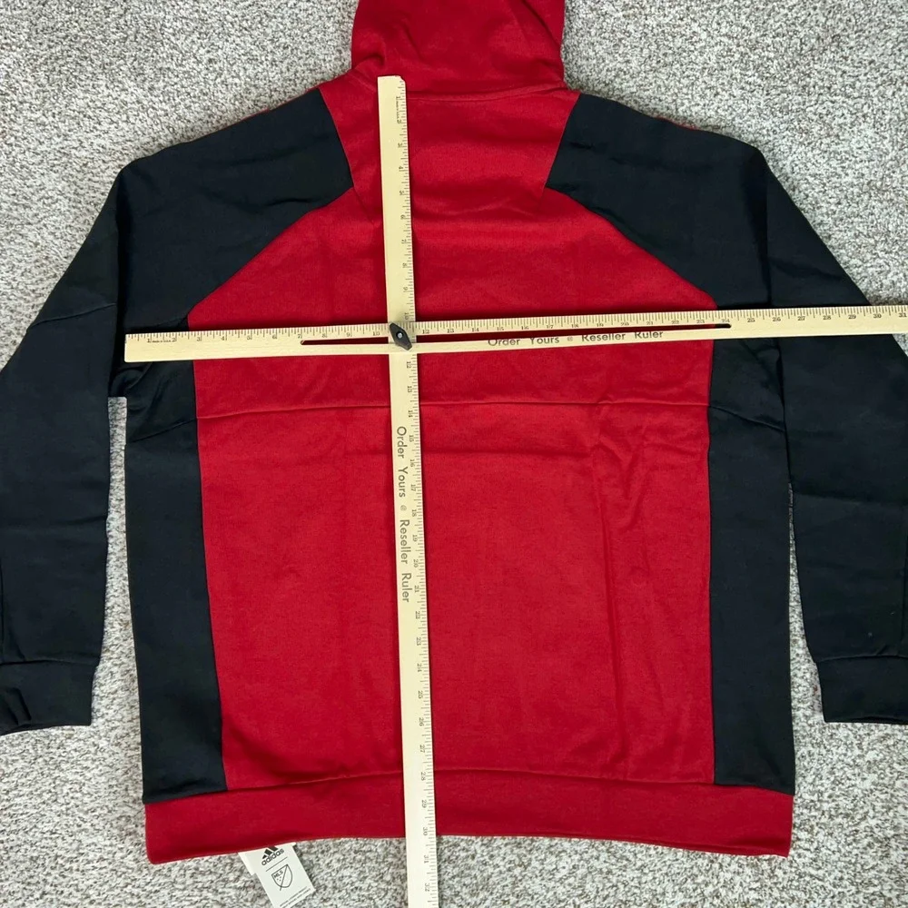 Atlanta United FC Hoodie Mens 2XL Red Adidas Soccer Pullover MLS Sweatshirt Top
